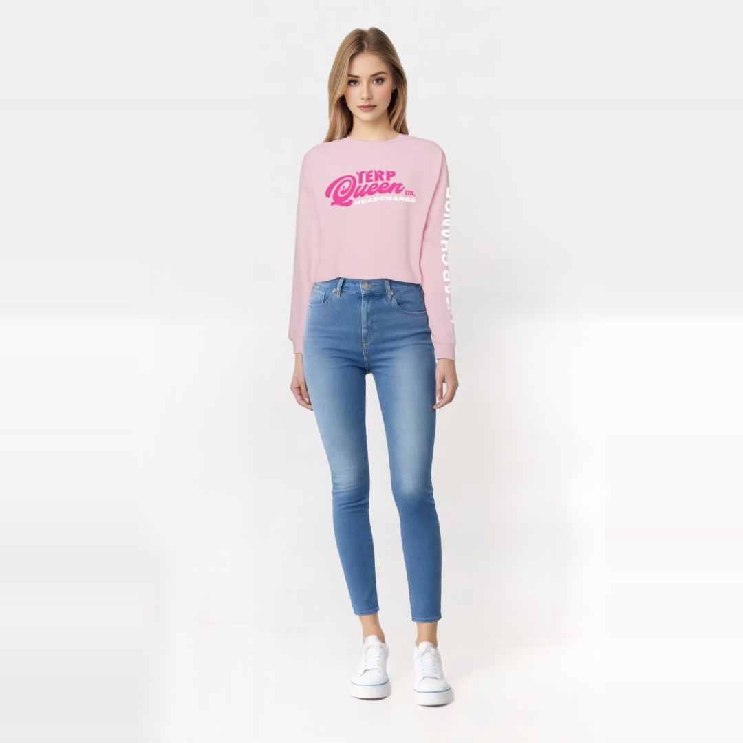 TERP QUEEN LTD| Pink Crew Neck (LS) |By HeadChange