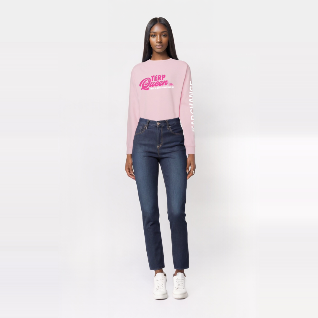 TERP QUEEN LTD| Pink Crew Neck (LS) |By HeadChange