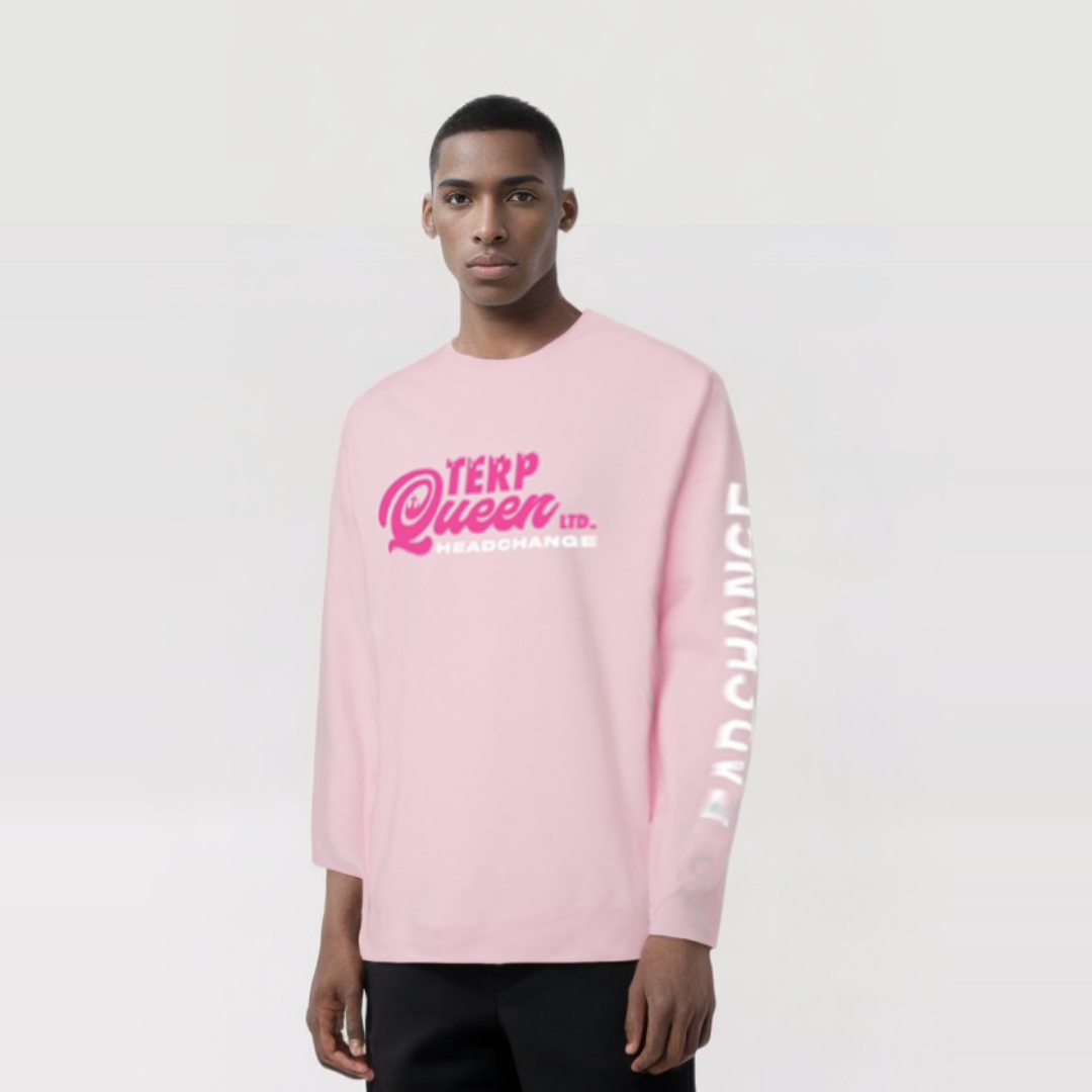 TERP QUEEN LTD| Pink Crew Neck (LS) |By HeadChange