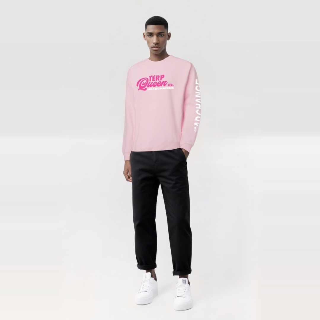 TERP QUEEN LTD| Pink Crew Neck (LS) |By HeadChange