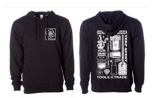 Tools of the Trade | Black Pullover Hoodie| By HeadChange