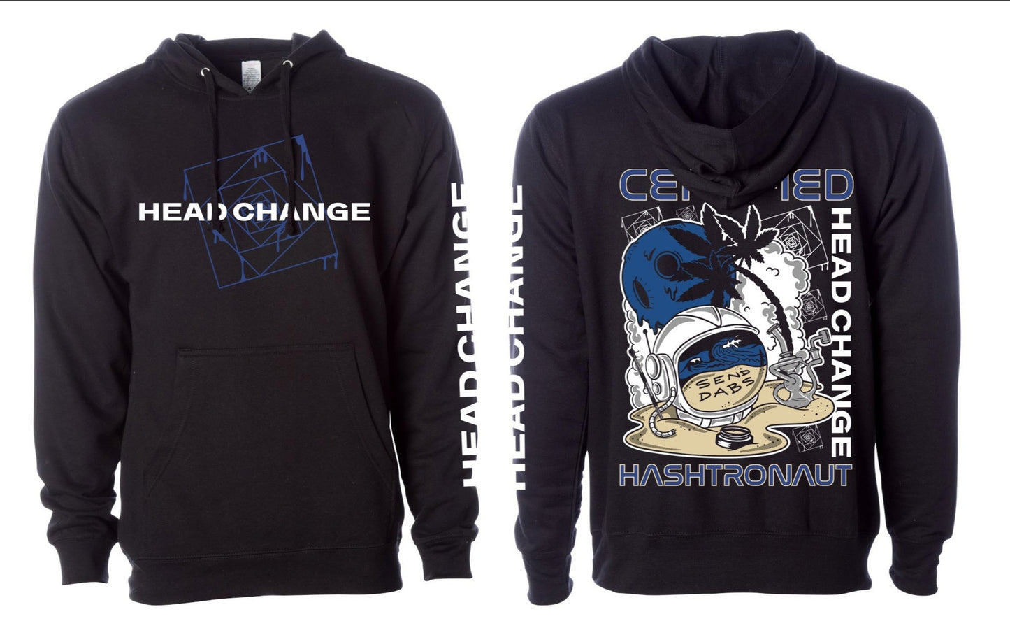 Certified Hashtronaut | Black Pullover Hoodie | By HeadChange