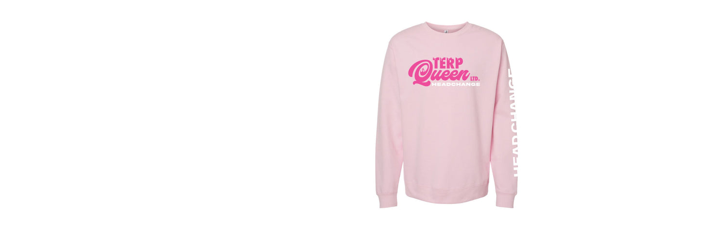 TERP QUEEN LTD| Pink Crew Neck (LS)  |By HeadChange